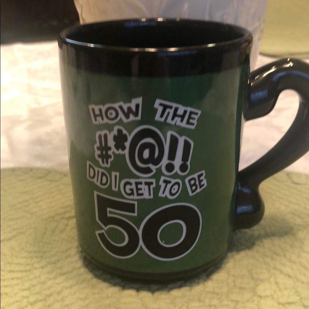 Humorous Green Birthday Mug